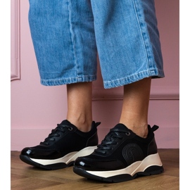 Černé dámské sportovní tenisky černá 1