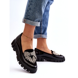 Dámské patentované mokasíny Laura Messi 2785 Black černá 3
