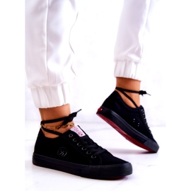 Cross Jeans Dámské materiálové tenisky křížové džíny jj2r4049c černé černý 2