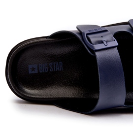Lehké pánské žabky s přezkami Big Star NN174593 Navy Blue modrý 2