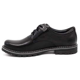 Kampol Kožené pánské boty 32/15 Black černá 1