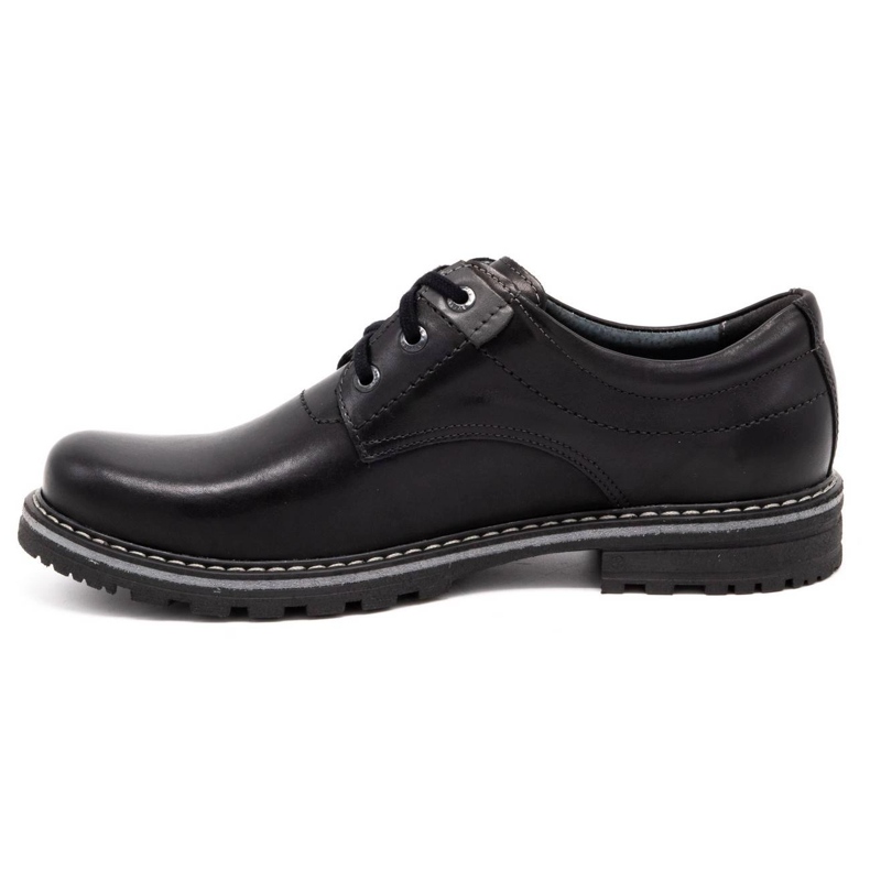 Kampol Kožené pánské boty 32/15 Black černý 1