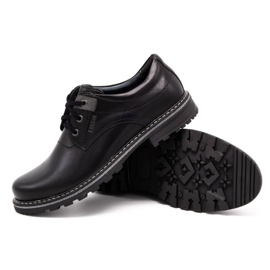 Kampol Kožené pánské boty 32/15 Black černá 3