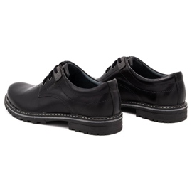 Kampol Kožené pánské boty 32/15 Black černá 5