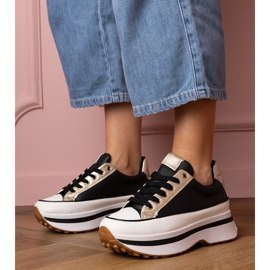 Černé tenisky tenisky na PLATFOTM černý 1