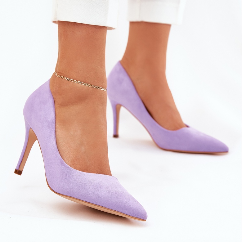 Ekologické semišové kolíky fialové fialový 2