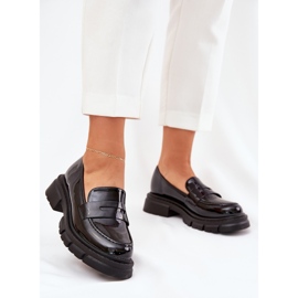 Dámské mokasíny Patent Black černá 2