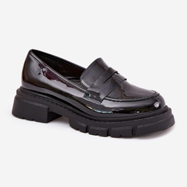 Dámské mokasíny Patent Black černá 4
