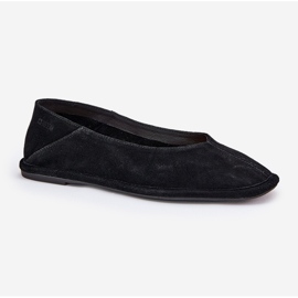 Dámské semišové baleríny Big Star RR274080 Black černá 4