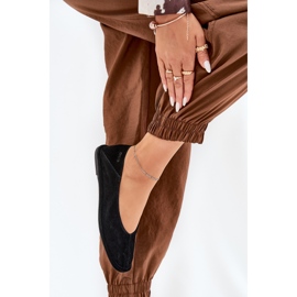 Dámské semišové baleríny Big Star RR274080 Black černá 5