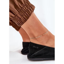 Dámské semišové baleríny Big Star RR274080 Black černá 7