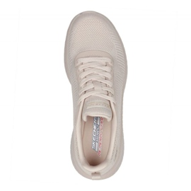 Boty Skechers Memory Foam Bobs Squad Chaos W 117209 Nude béžový 6