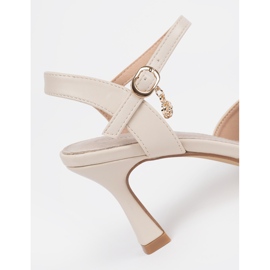 Goodin Lehká béžová čerpadla s otevřenou patou béžový 1