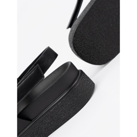 Goodin Klasické sandály na černé platformě černý 1