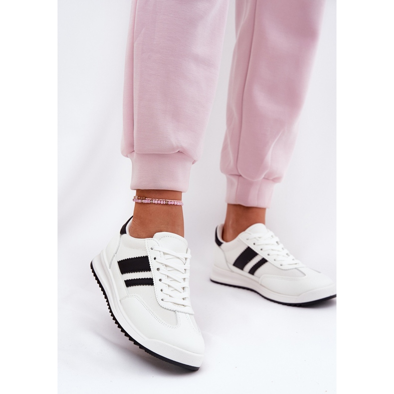 Evento Dámské tenisky s ekologickým semišovým bílým 2