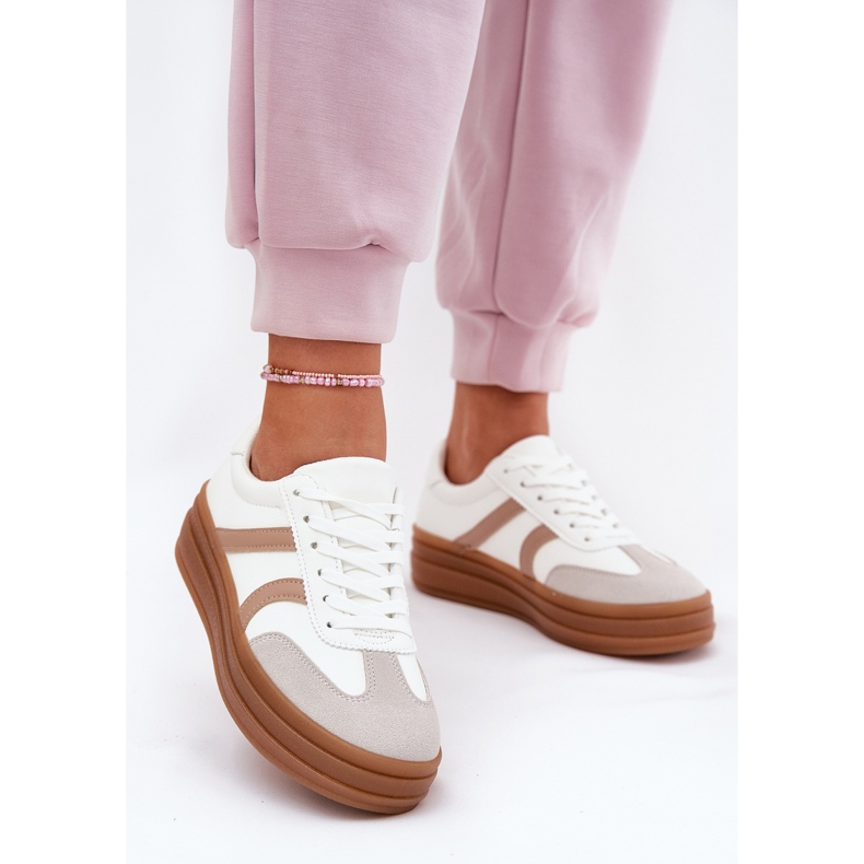 Evento Dámské Tenisky na platformě, Bílé bílý 2