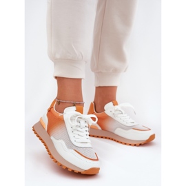 Kožená sportovní bota s Vinceza 66775 Dámská síť oranžový 2