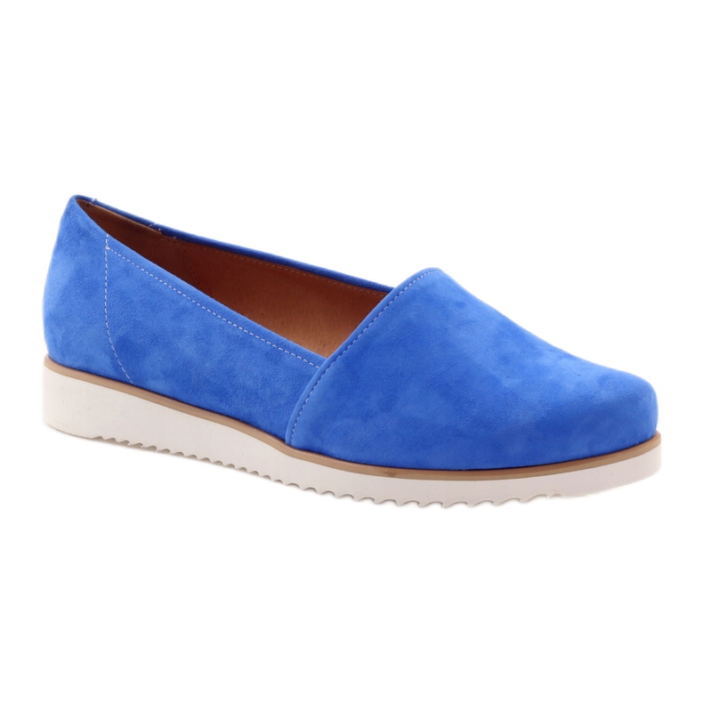 Badura Blue Women's Leather Shoes modrý 1 Badura Blue Women's Leather Shoes modrý 1
