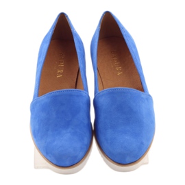 Badura Blue Women's Leather Shoes modrý 4 Badura Blue Women's Leather Shoes modrý 4