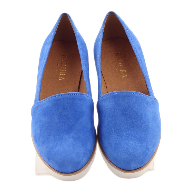 Badura Blue Women's Leather Shoes modrý 4 Badura Blue Women's Leather Shoes modrý 4
