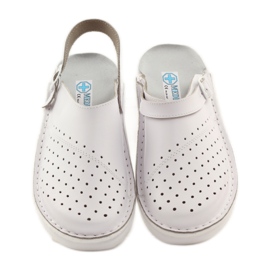 Ortopedické lékařské klínové bílé pantofle bílý 4 Ortopedické lékařské klínové bílé pantofle bílý 4