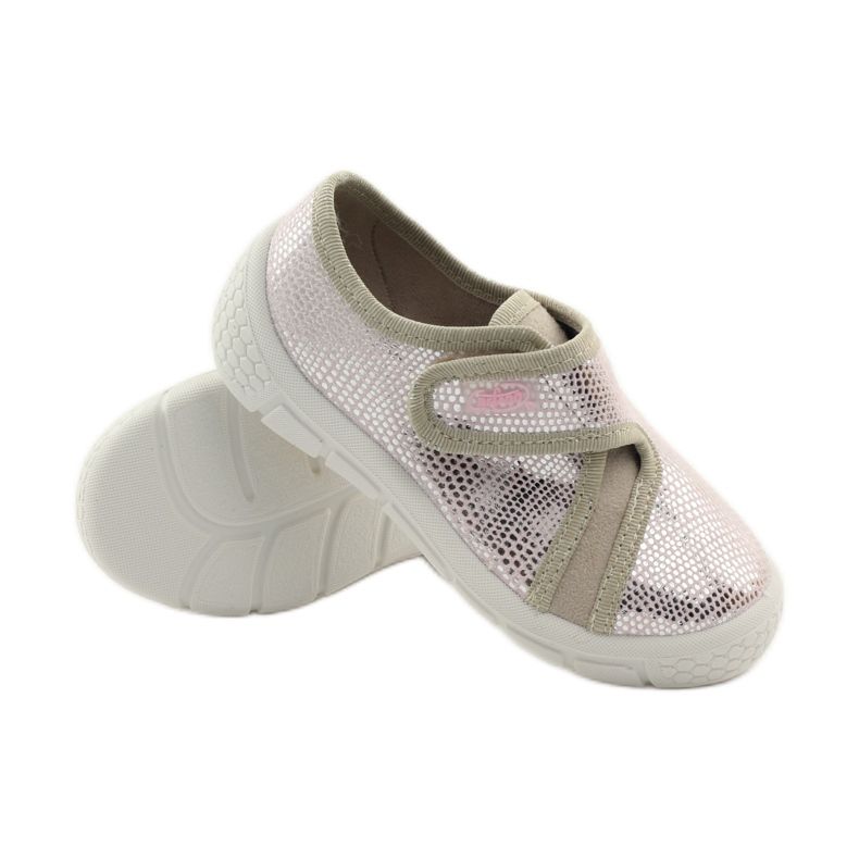 Pantofle Light Bottom Stélka SOFT-B Befado růžový šedá hnědý 3