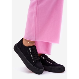 Dámské materiály tenisky Big Star RR274403 Black černá 1 Dámské materiály tenisky Big Star RR274403 Black černá 1