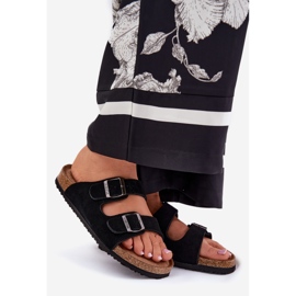 Big Star Dámské semišové žabky s velkou hvězdou RR274A390 Černé spony černá 1 Big Star Dámské semišové žabky s velkou hvězdou RR274A390 Černé spony černá 1