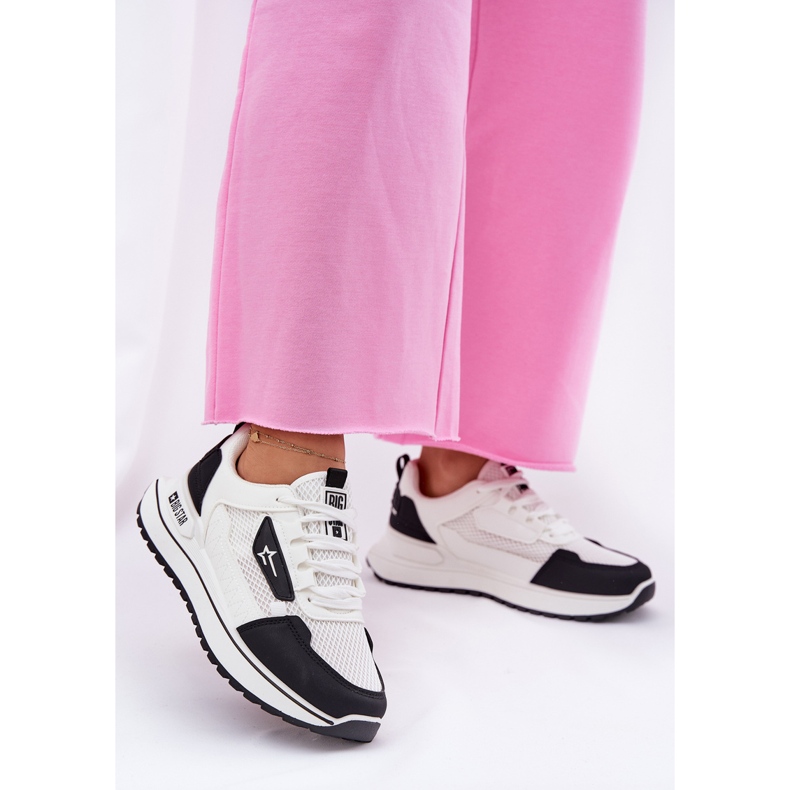 Dámská sportovní bota na platformě Big Star RR274A223 Hi-poly System White and Black System bílý 2 Dámská sportovní bota na platformě Big Star RR274A223 Hi-poly System White and Black System bílý 2