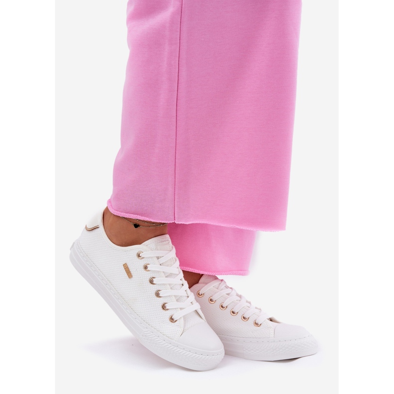 Big Star Dámské materiály tenisky Velká hvězda RR274766 WHITE bílý 1