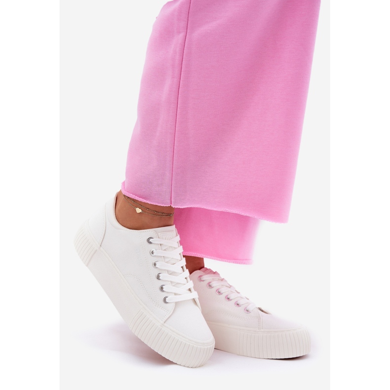 Big Star Dámské materiály tenisky Velká hvězda RR274405 Bílá bílý 1