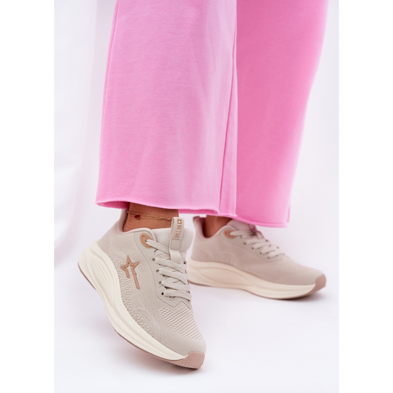 Big Star Sneakers Sportovní boty Dámská velká hvězda RR274A145 Hi-Polish Beige System béžový 2
