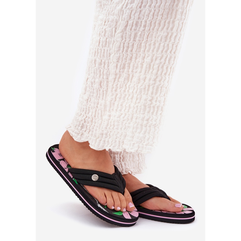 Big Star Japonské ženské žabky velké hvězdy RR274A111 Black černá 1