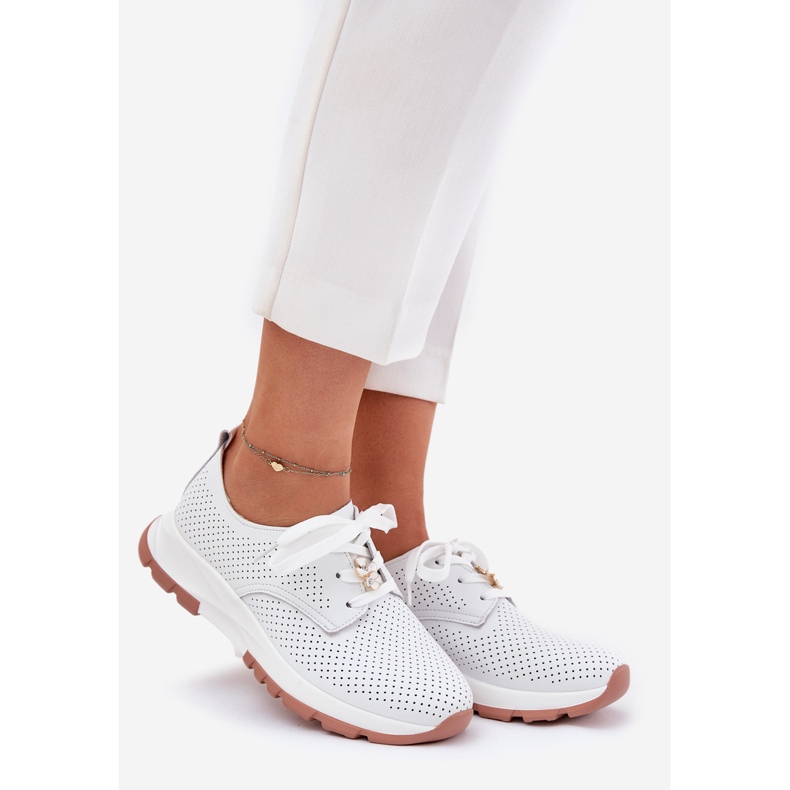 ARTIKER Dámská kožená bota s Artker 54C1810 White Pin bílý 1