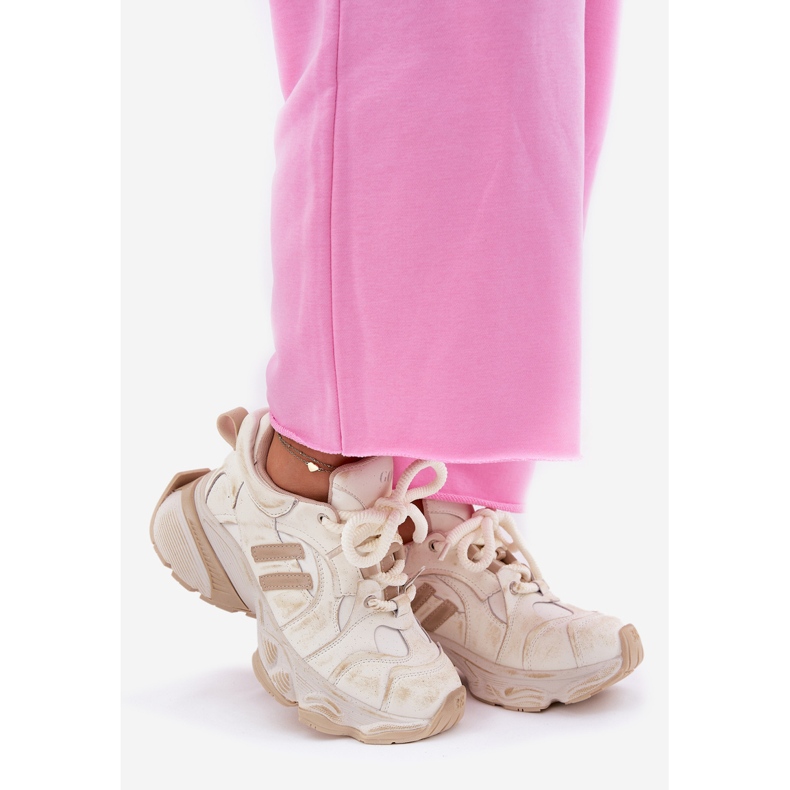 Dámské kožené tenisky Goe RR2N4037 Béžové béžový 1