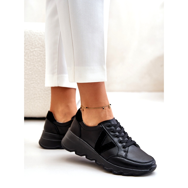 Dámská kožená sportovní obuv Vinceza 7918 Černá 2