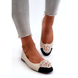 Seastar Dámské baleríny Eco Leather s dekorativní perlou béžovou béžový 2 Seastar Dámské baleríny Eco Leather s dekorativní perlou béžovou béžový 2