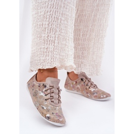ARTIKER Dámské boty vyrobené z přírodní kůže vzorované artiteker 56C2689 béžové béžový 2 ARTIKER Dámské boty vyrobené z přírodní kůže vzorované artiteker 56C2689 béžové béžový 2