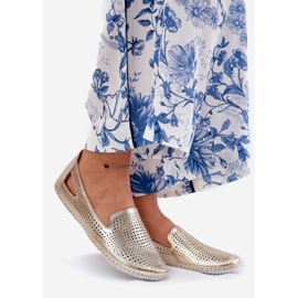 Ballerinas Openwork z přírodní kůže Artikera 56C2694 PLN zlatý 1 Ballerinas Openwork z přírodní kůže Artikera 56C2694 PLN zlatý 1
