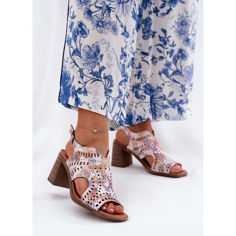 Jezzi Dámské sandály Openwork na vícebarevném příspěvku vícebarevný 2