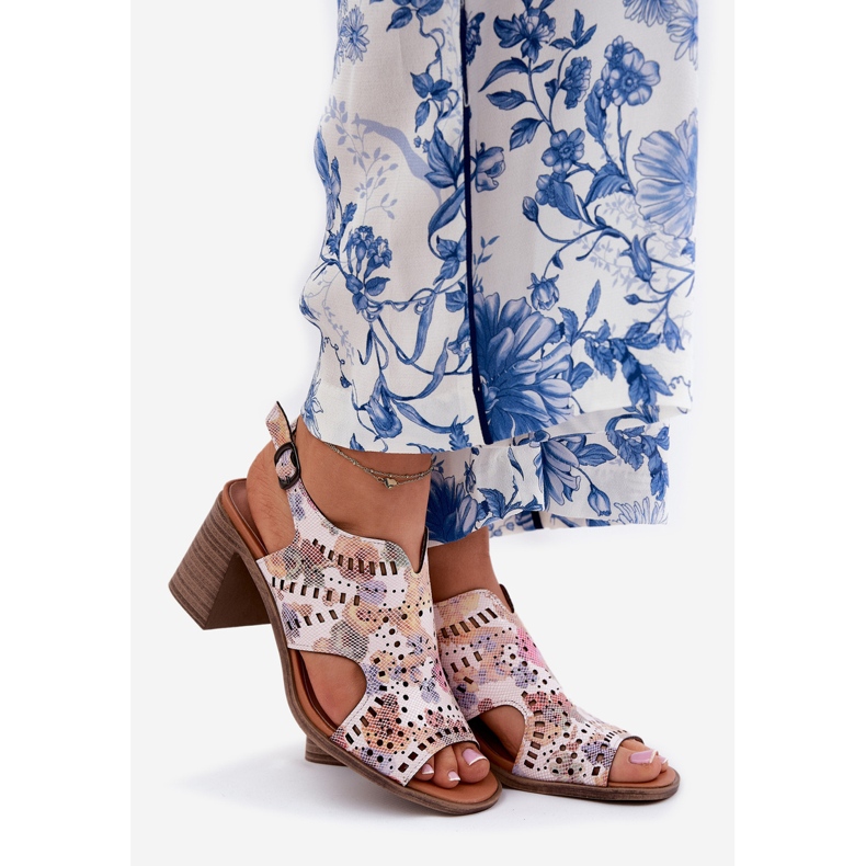 Jezzi Dámské sandály Openwork na vícebarevném příspěvku vícebarevný 1