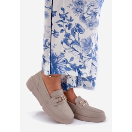 Vinceza Dámské kožené mokasíny se zlatým detailem Vincez 88007 Dark Beige béžový 1 Vinceza Dámské kožené mokasíny se zlatým detailem Vincez 88007 Dark Beige béžový 1