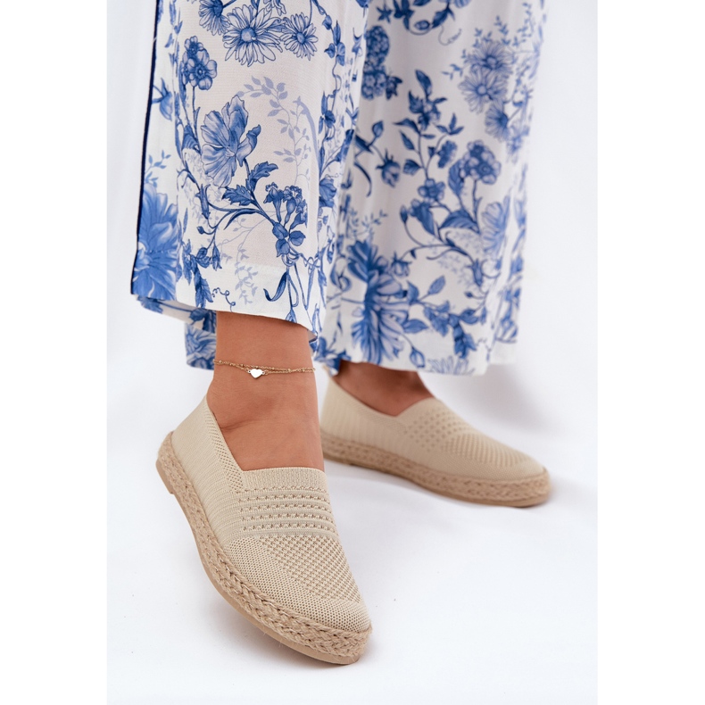 Dámský espadrilles s Vinceza 13624 BEIGE BAID béžový 2