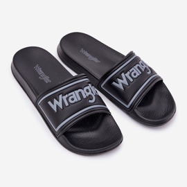 Wrangler Averell Slider Men Low 20251042.25Y Pánské pantofle černé černý 1