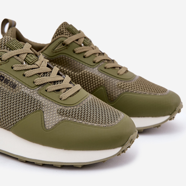 Pánské tenisky na Big Star RR174360 Hi-Polish System Platform zelená 2