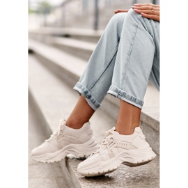 Evento Masivní ženské sportovní boty tenisky béžové béžový 2 Evento Masivní ženské sportovní boty tenisky béžové béžový 2