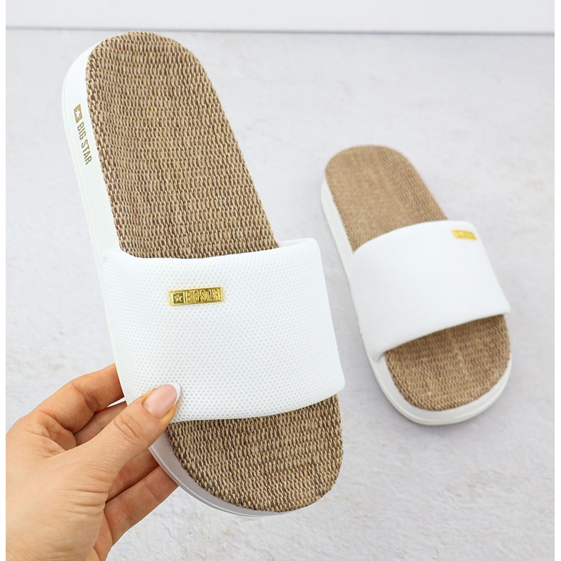 Big Star Dámské bazény flip flip flops big hvězda RR274A103 bílý 1