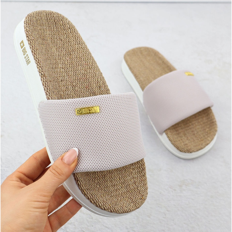 Big Star Dámský bazén flip flip flip flops big hvězda RR274A105 růžový 1