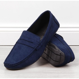 Slip on mokasíny M EVE340B tmavě modrá námořnická modrá 6
