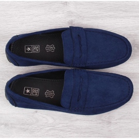 Slip on mokasíny M EVE340B tmavě modrá námořnická modrá 8
